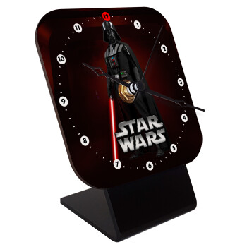 Darth vader, Quartz Wooden table clock with hands (10cm)