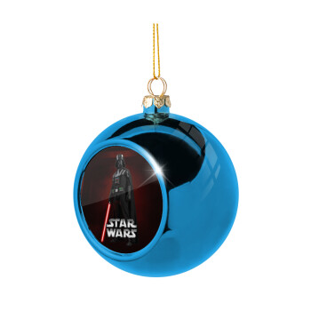 Darth vader, Χριστουγεννιάτικη μπάλα δένδρου Μπλε 8cm