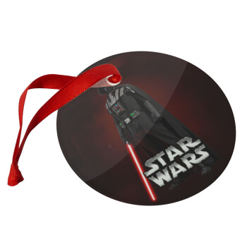 Darth vader, Christmas ornament glass 9cm