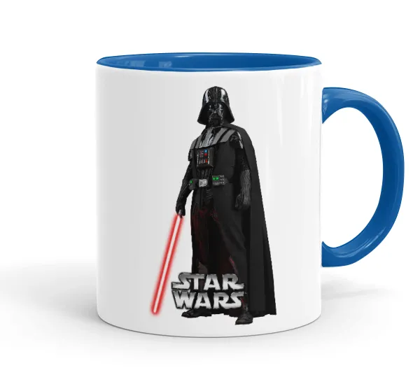 Darth vader — Mug colored blue, ceramic, 330ml