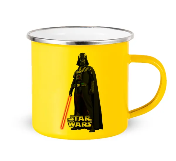 Darth vader — Yellow Enamel Metallic Cup 360ml