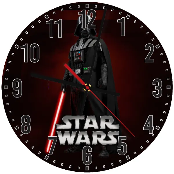 Darth vader — Ρολόι τοίχου ξύλινο 30cm