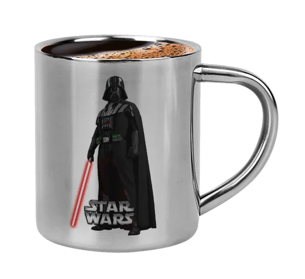 Darth vader — Double-wall metal cup for espresso (220ml)
