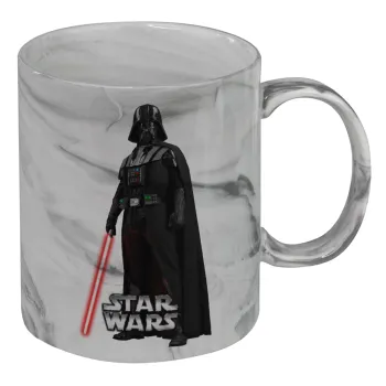 Darth vader, Mug ceramic marble style, 330ml