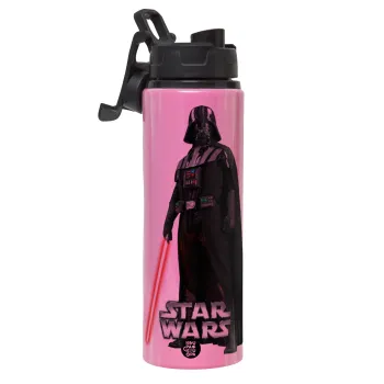 Darth vader, Metallic water bottle with safety lid, 850ml aluminum