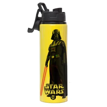Darth vader, Μεταλλικό παγούρι νερού με καπάκι ασφαλείας, αλουμινίου 850ml