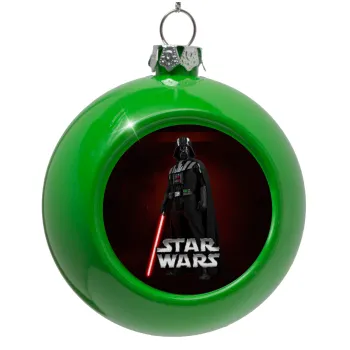 Darth vader, Green Christmas tree ornament bauble 8cm