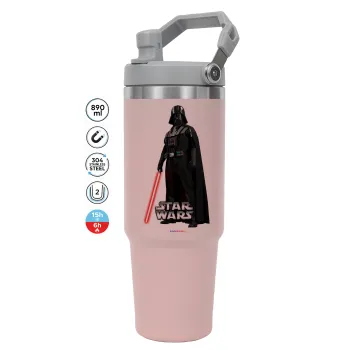 Darth vader, Pink color, 890ml (30oz) stainless Steel Tumbler with Handle