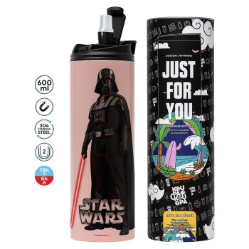Darth vader, Tumbler stainless steel PINK 600ml