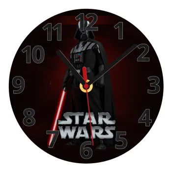 Darth vader, Ρολόι τοίχου γυάλινο (20cm)