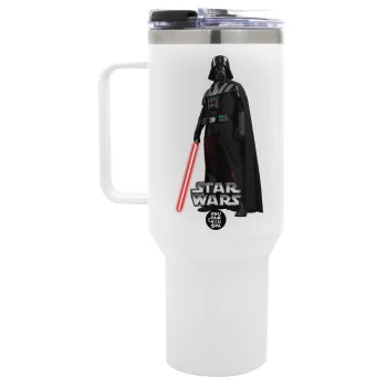 Darth vader, Mega Tumbler με καπάκι, διπλού τοιχώματος (θερμό) 1,2L