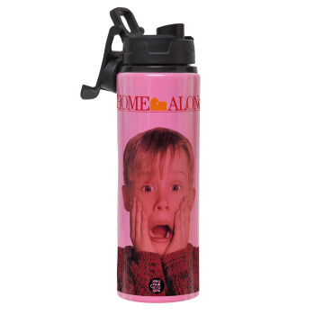 Μόνος στο σπίτι Kevin McCallister Shocked, Metallic water bottle with safety lid, 850ml aluminum