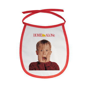 Μόνος στο σπίτι Kevin McCallister Shocked, Σαλιάρα μωρού αλέκιαστη με κορδόνι Κόκκινη