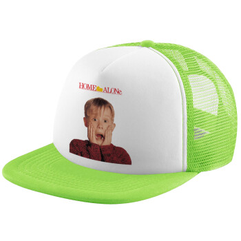 Μόνος στο σπίτι Kevin McCallister Shocked, Καπέλο Soft Trucker με Δίχτυ Πράσινο/Λευκό