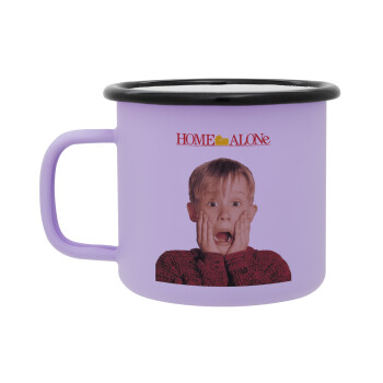 Μόνος στο σπίτι Kevin McCallister Shocked, Κούπα Μεταλλική εμαγιέ ΜΑΤ Light Pastel Purple 360ml