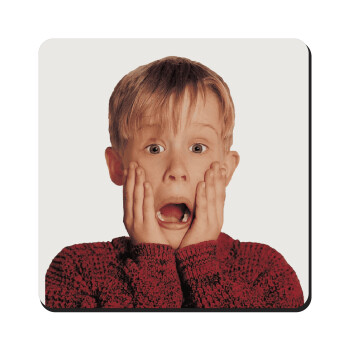 Μόνος στο σπίτι Kevin McCallister Shocked, Τετράγωνο μαγνητάκι ξύλινο 9x9cm