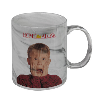 Μόνος στο σπίτι Kevin McCallister Shocked, Mug ceramic marble style, 330ml