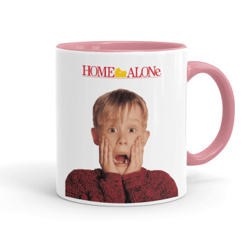 Μόνος στο σπίτι Kevin McCallister Shocked, Mug colored pink, ceramic, 330ml