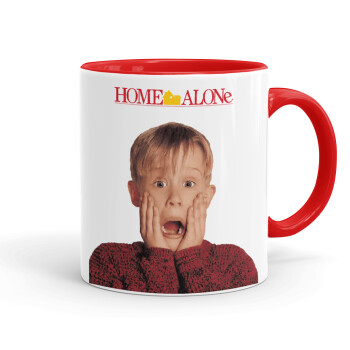 Μόνος στο σπίτι Kevin McCallister Shocked, Mug colored red, ceramic, 330ml
