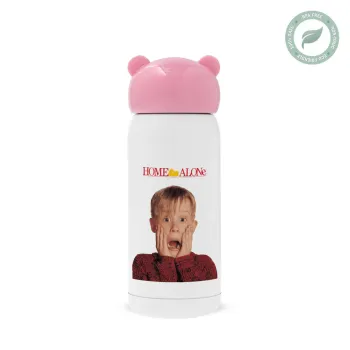Μόνος στο σπίτι Kevin McCallister Shocked, Pink stainless steel thermal flask, 320ml