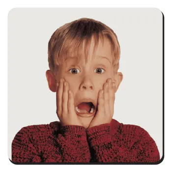 Μόνος στο σπίτι Kevin McCallister Shocked, Τετράγωνο μαγνητάκι ξύλινο 9x9cm