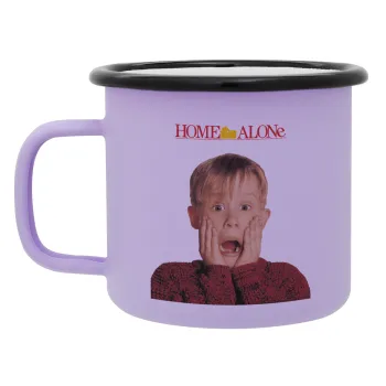 Μόνος στο σπίτι Kevin McCallister Shocked, Κούπα Μεταλλική εμαγιέ ΜΑΤ Light Pastel Purple 360ml