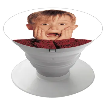 Μόνος στο σπίτι Kevin McCallister Shocked, Phone Holders Stand  Λευκό Βάση Στήριξης Κινητού στο Χέρι