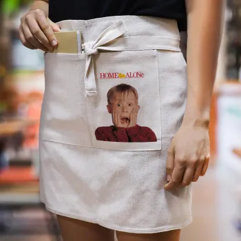 Μόνος στο σπίτι Kevin McCallister Shocked, Ποδιά Μέσης με διπλή τσέπη Barista/Bartender, Beige