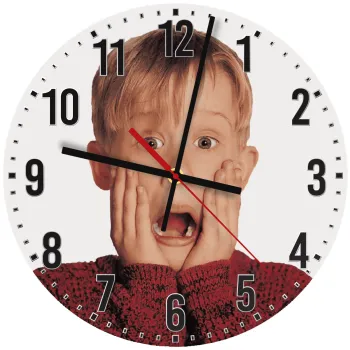 Μόνος στο σπίτι Kevin McCallister Shocked, Ρολόι τοίχου ξύλινο (30cm)