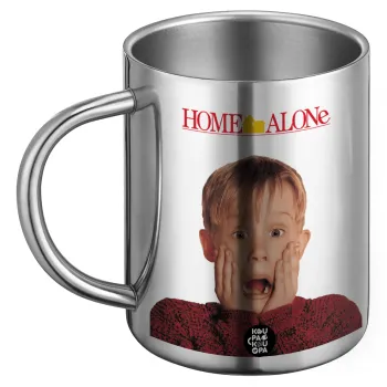 Μόνος στο σπίτι Kevin McCallister Shocked, Ανοξείδωτη Μεταλλική Κούπα 450ml - Διπλού Τοιχώματος