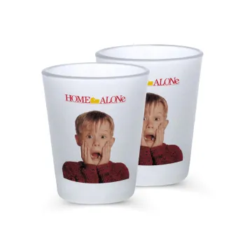 Μόνος στο σπίτι Kevin McCallister Shocked, Σφηνοπότηρα γυάλινα 45ml του πάγου (2 τεμάχια)