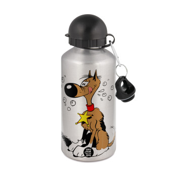 Rantanplan, Metallic water jug, Silver, aluminum 500ml