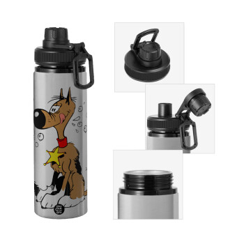 Rantanplan (Ρανταπλάν), Μεταλλικό παγούρι νερού με καπάκι ασφαλείας, αλουμινίου 850ml