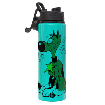 Rantanplan, Metallic water bottle with safety lid, 850ml aluminum