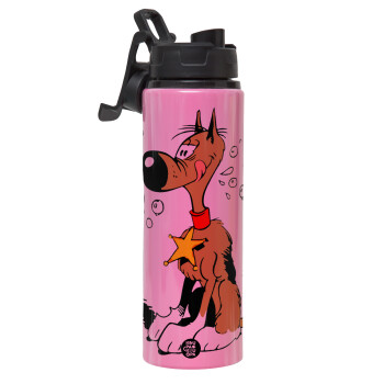 Rantanplan, Metallic water bottle with safety lid, 850ml aluminum