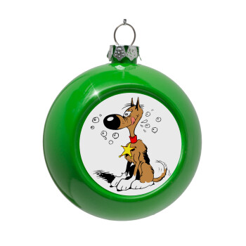 Rantanplan, Green Christmas tree ornament bauble 8cm