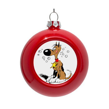 Rantanplan, Red Christmas tree ornament bauble 8cm