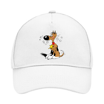 Rantanplan (Ρανταπλάν), Καπέλο Ενηλίκων Baseball, Drill, Λευκό (100% ΒΑΜΒΑΚΕΡΟ, ΕΝΗΛΙΚΩΝ, UNISEX, ONE SIZE)