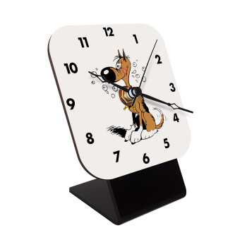 Rantanplan, Quartz Wooden table clock with hands (10cm)