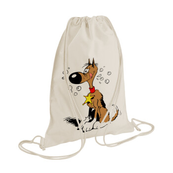 Rantanplan, Backpack bag GYMBAG natural (28x40cm)