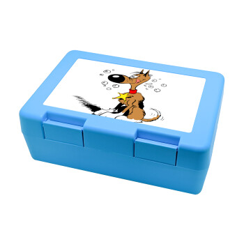 Rantanplan, Children's cookie container LIGHT BLUE 185x128x65mm (BPA free plastic)