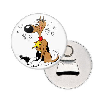 Rantanplan, Μαγνητάκι και ανοιχτήρι μπύρας στρογγυλό διάστασης 5,9cm