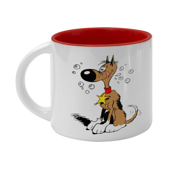 Rantanplan, Κούπα κεραμική 400ml Λευκή/Κόκκινη