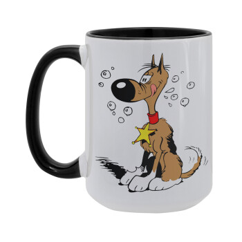 Rantanplan, Κούπα Mega 15oz, κεραμική Μαύρη, 450ml