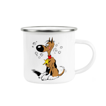 Rantanplan, Metallic enamel cup white 360ml