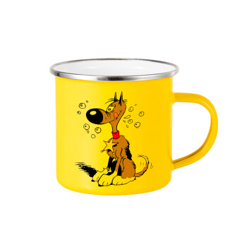 Rantanplan, Yellow Enamel Metallic Cup 360ml