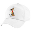 5-Panel Cap White, 100% Cotton (Twill), (UNISEX, ONE SIZE)