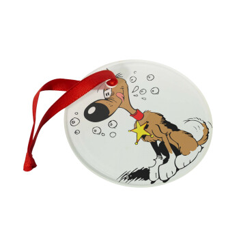 Rantanplan, Christmas ornament glass 9cm