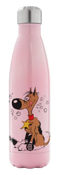 Rantanplan — Metal mug thermos Pink Iridiscent (Stainless steel), double wall, 500ml