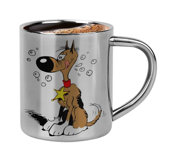 Rantanplan — Double-wall metal cup for espresso (220ml)